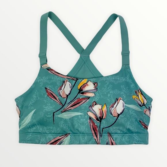 CALIA by Carrie Underwood Power Printed Open Back Sports Bra - Picture 1 of 5